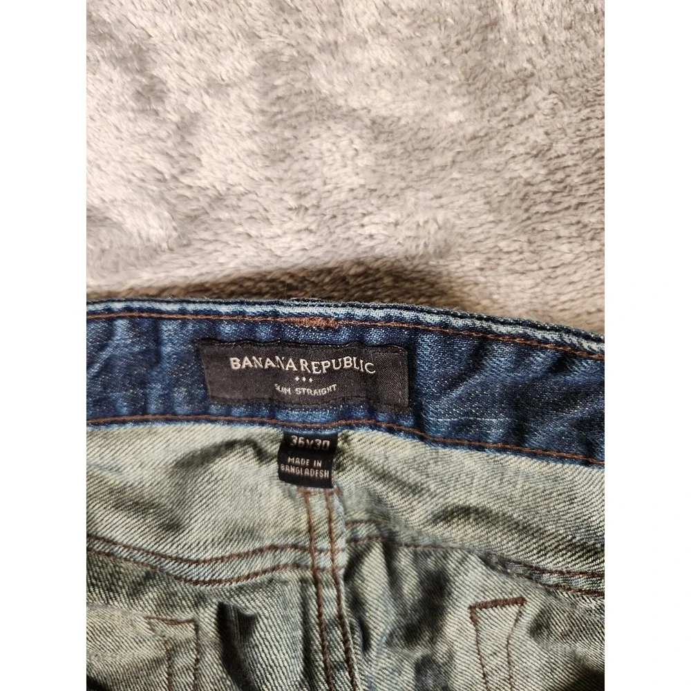 Banana Republic Jeans Mens 36x28 (Tag 36X30)Slim Straight Preppy Academia Casual